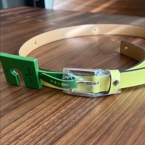Kate Spade Vibrant Green and Yellow Belt